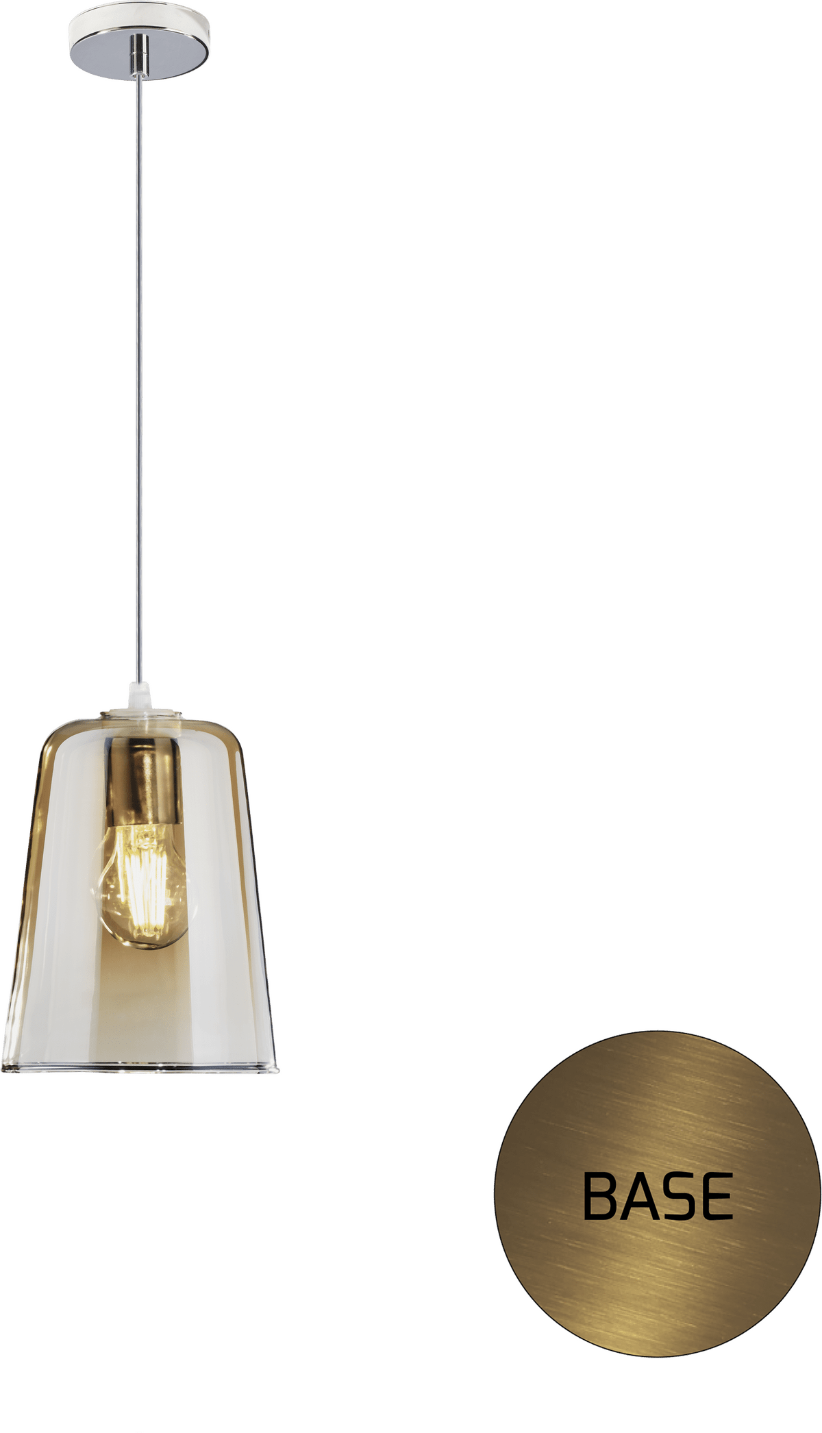 1164OS/S1-AM SHADED SOSP. OTTONE SAT. 1 LUCE AMBRA
