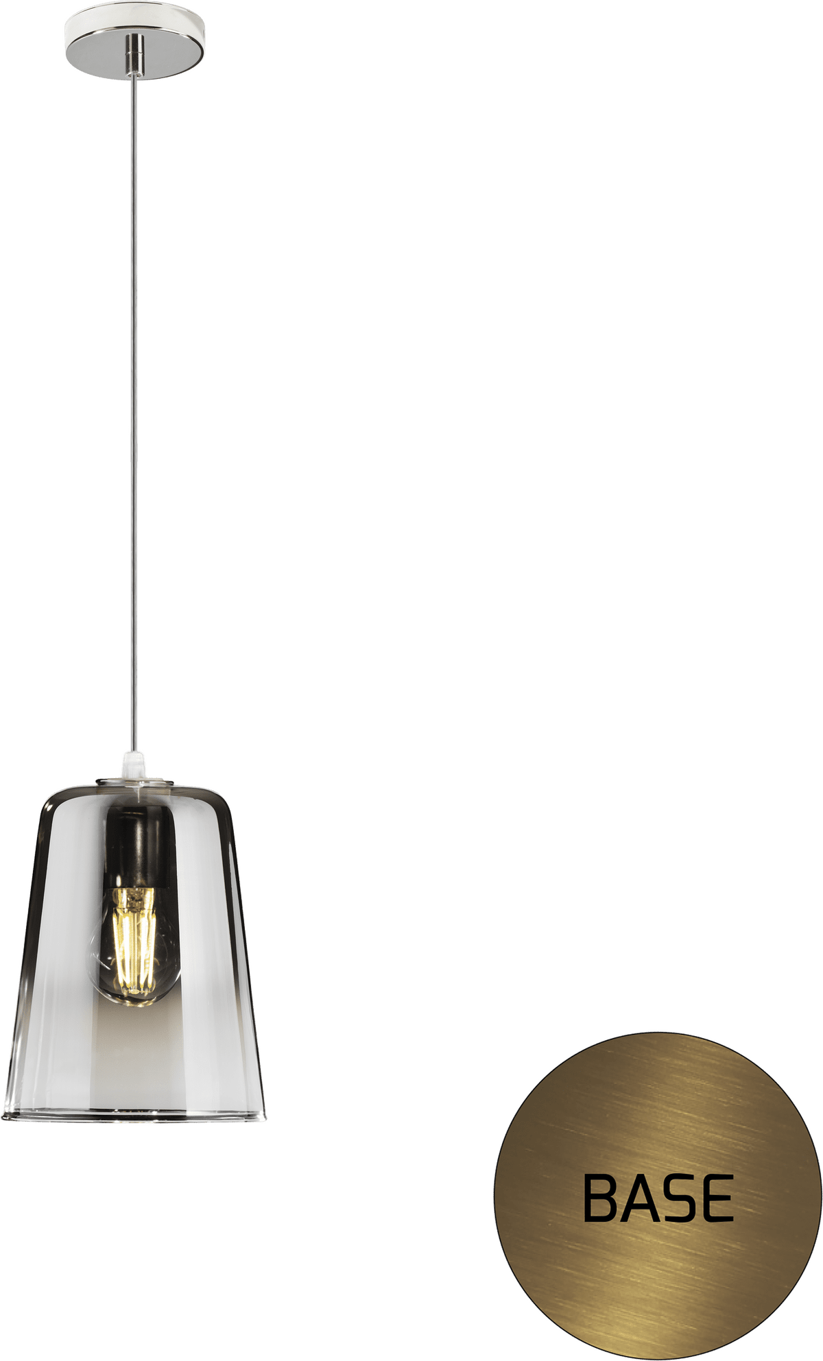 1164OS/S1-CR SHADED SOSP. OTTONE SAT. 1 LUCE CROMO
