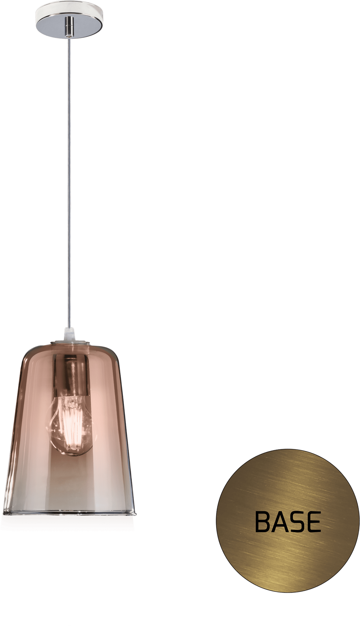 1164OS/S1-RA SHADED SOSP. OTTONE SAT. 1 LUCE RAME