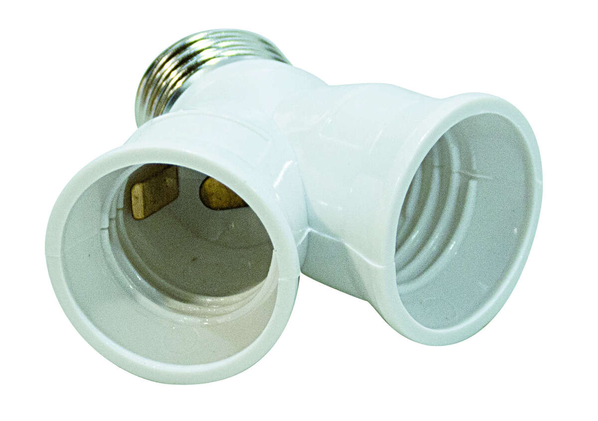 AD-27X2 ADATTATORE DA FILETTO E27 AD ATTACCO SDOPPIATO E27