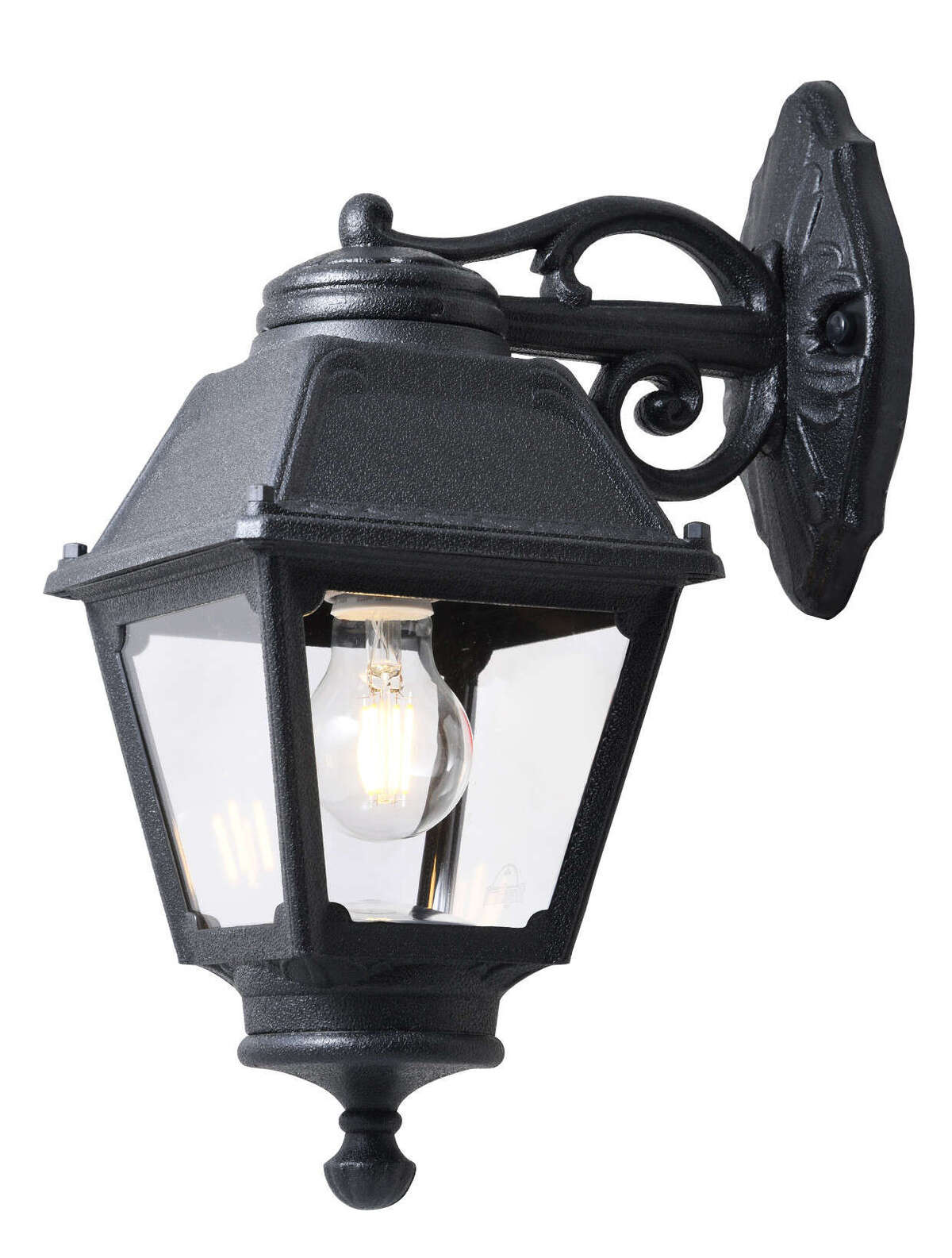 ALBA APPLIQUE 1 LUCE NERO IP55 E27 NON INCLUSA