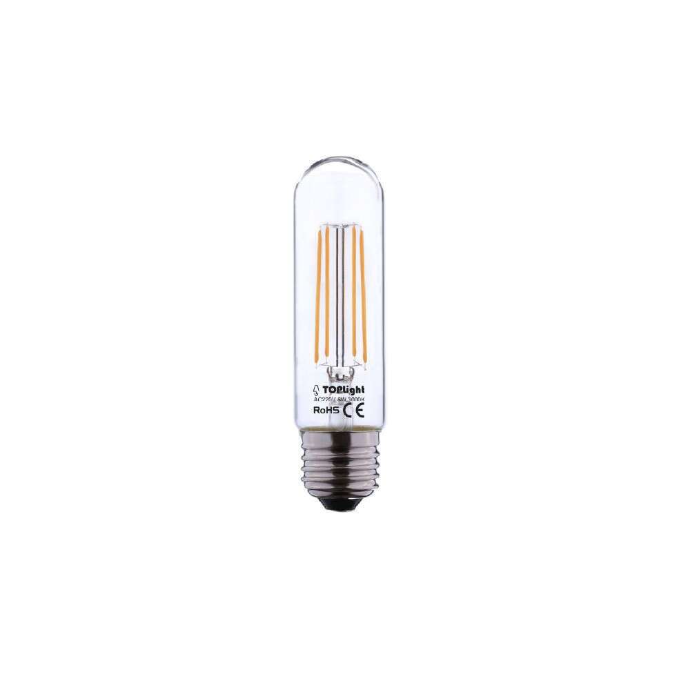 E27 FILO TRASPARENTE TUBOLARE 8W 3000K 1265LM CONFEZIONE 1PZ