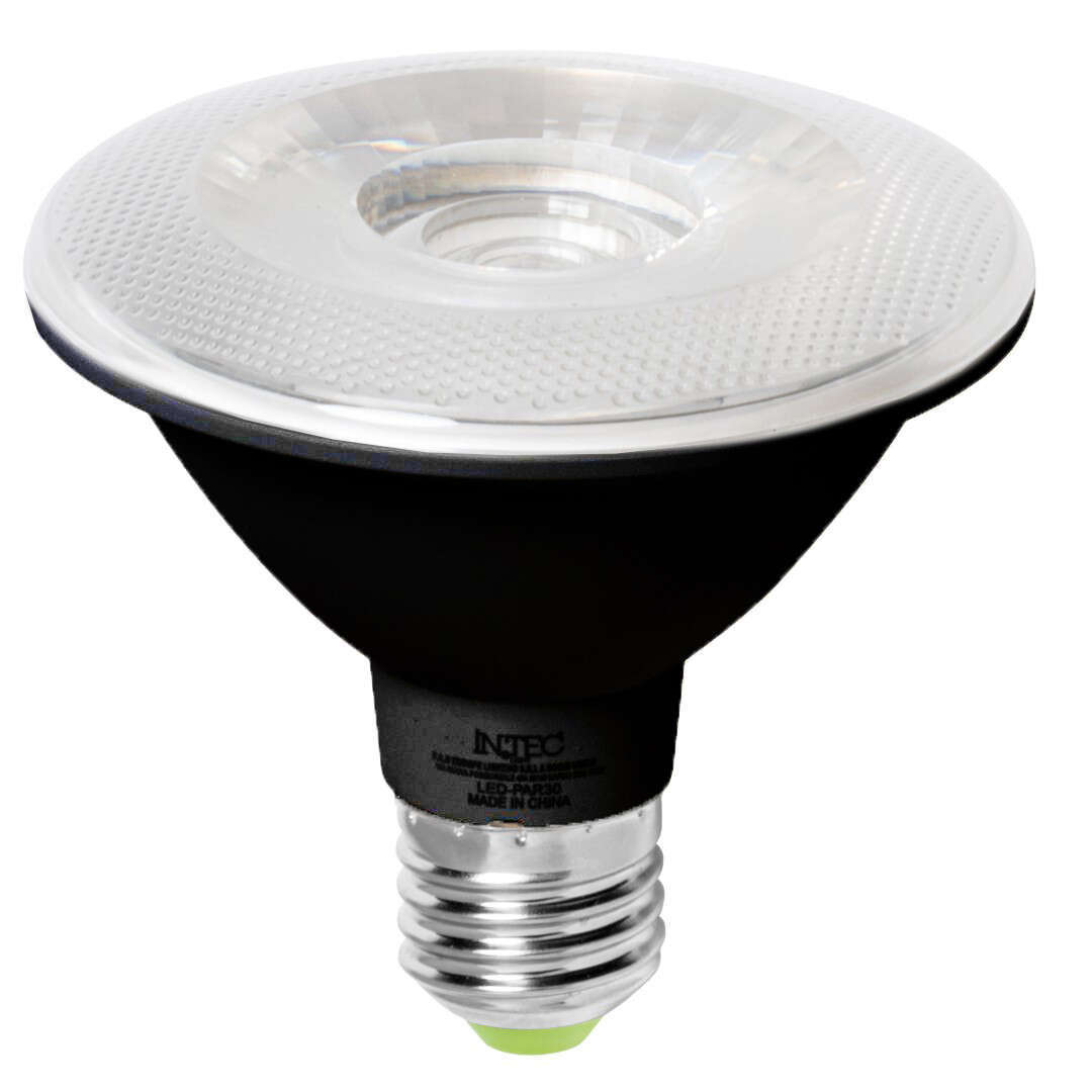 E27-C-P30-NE-10W-1PZ E27 10W 3000K 750LM PAR30 NERO CONFEZIONE 1PZ