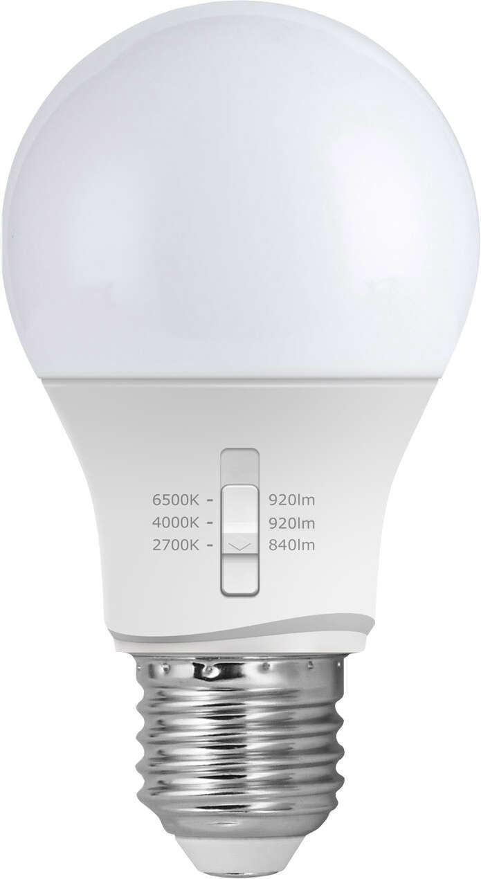E27EST-CNF-8,5W-1PZ LAMPADINA E27 USO ESTERNO 8,5W CCT 2700/4000/6500K CONFEZIONE 1PZ