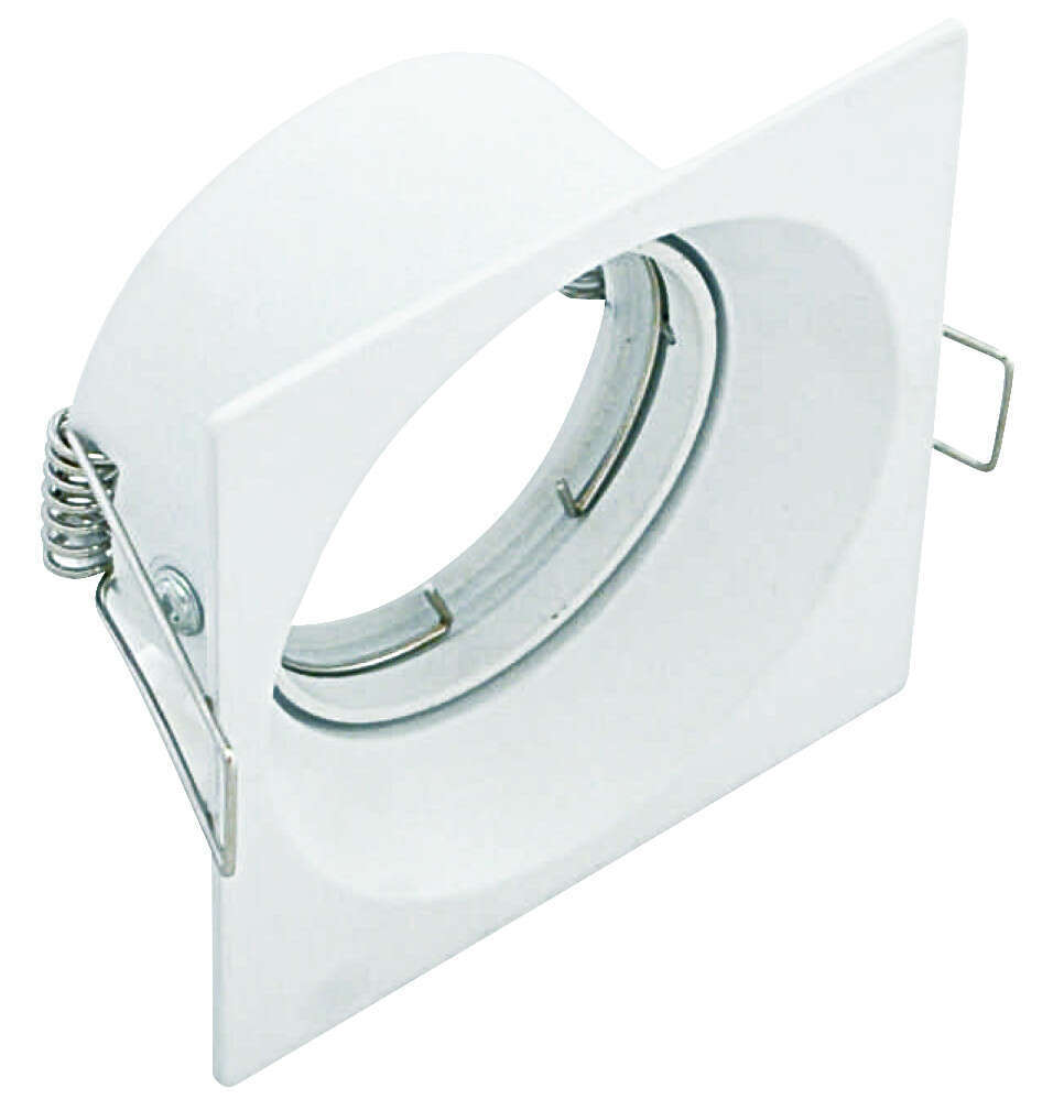 GRU-Q FARETTO INCASSO GRU IP20 ORIENTABILE QUADRO BIANCO CON PORTALAMPADA GU10
