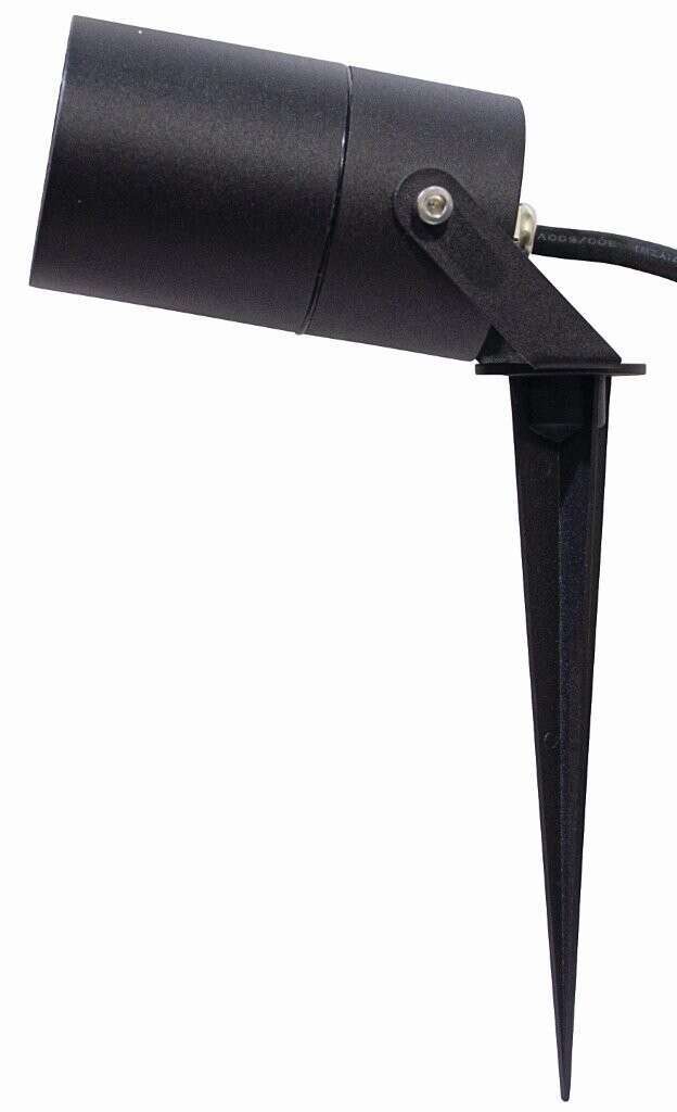 PICO PICO PICCHETTO 1 LUCE NERO IP65 GU10 LED 20W NON INCLUSA