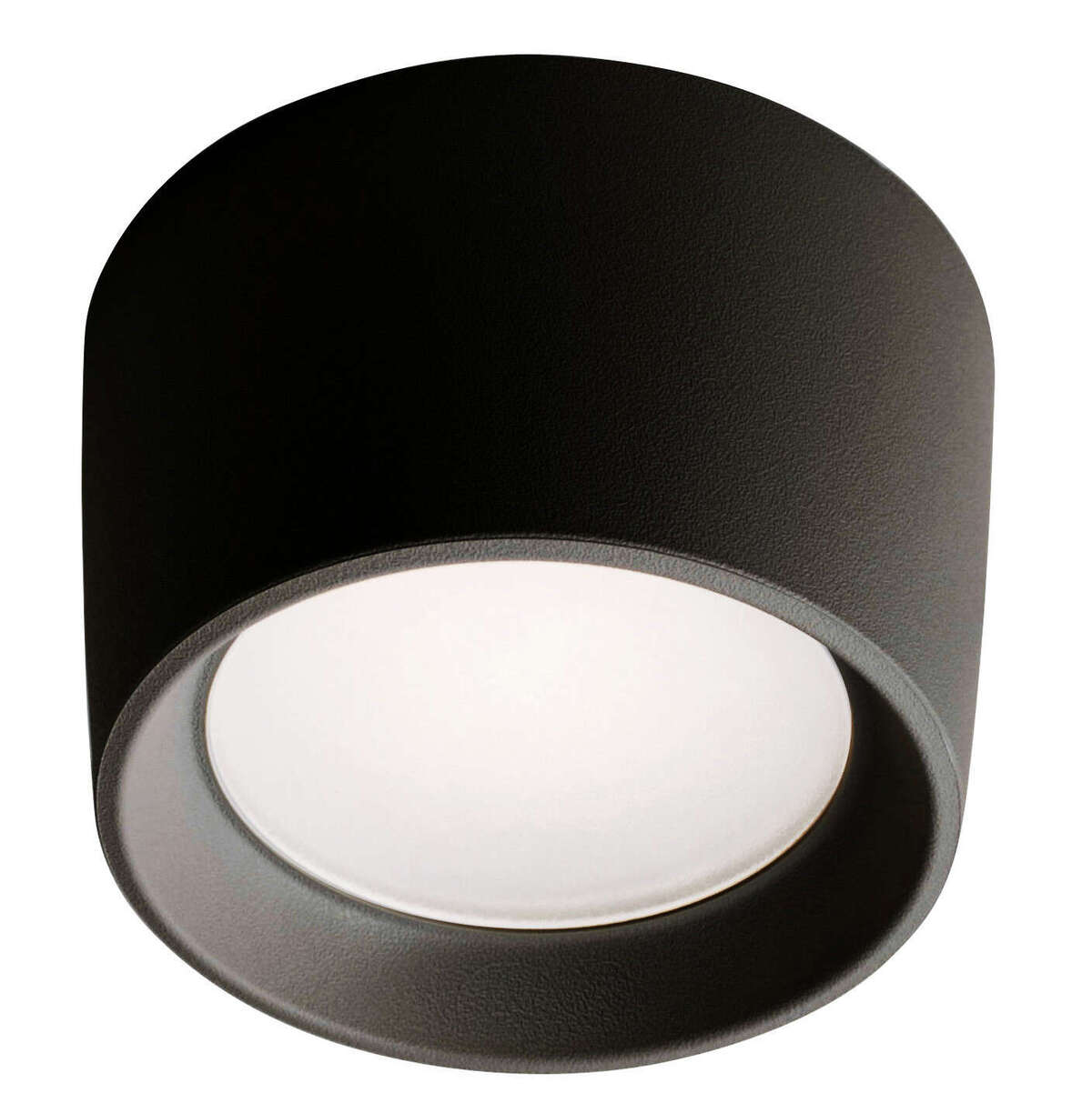 PISA PLAFONIERA GRANDE 1 LUCE NERO IP55 GX53 LED 10W CCT INCLUSA