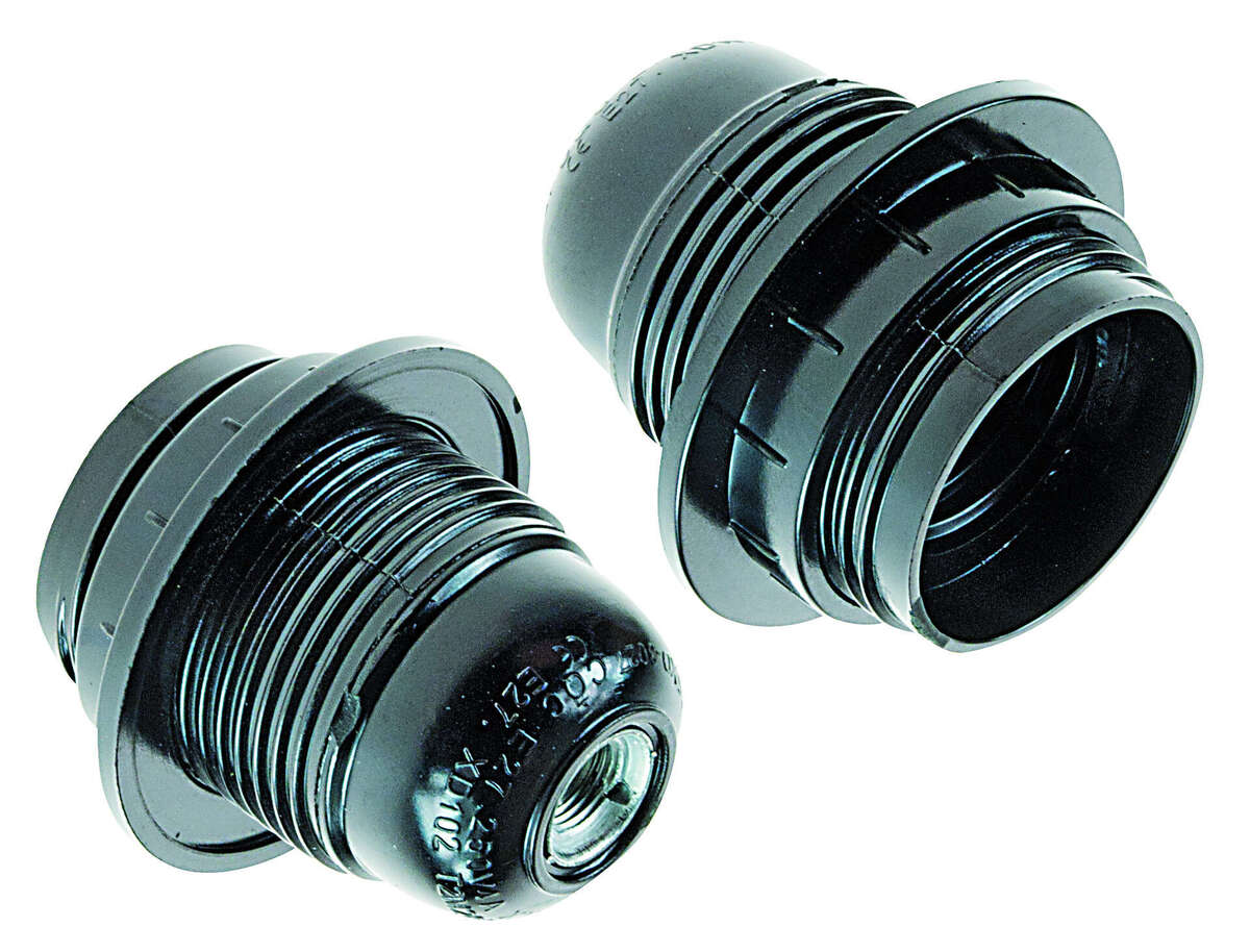 PTL-E27-1PZ CONF. 1 PZ PORTALAMPADA E27 BACHELITE NERO