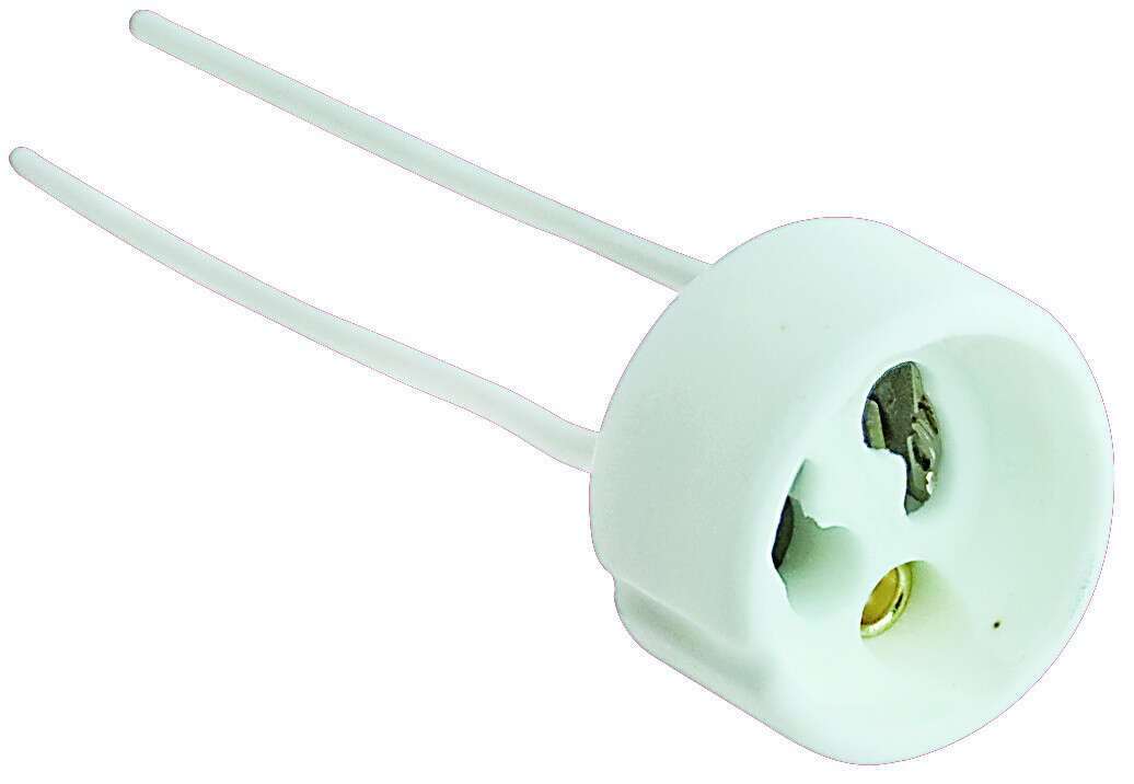 CONF. 1 PZ PORTALAMPADA GU10 CERAMICA BIANCO